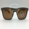 Lunette de soleil rayban marron polarise 52-18-137