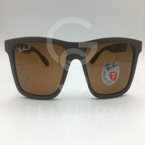Lunette de soleil rayban marron  polarise 52-18-137