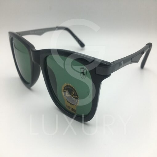 Lunette de soleil rayban Noir gris verre vert 52-14-136 – Image 3