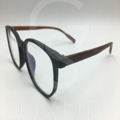 Lunette optique SM noir bras bois 52-17-150