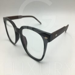 Lunette optique SM noir bras bois 52-21-148