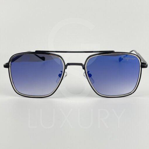 Lunette de soleil ferragamo caméléon bleu – Image 3