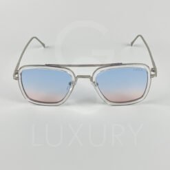 Lunette de soleil transparent DT verre dégradé bleu rose