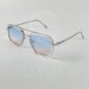Lunette de soleil transparent DT verre dégradé bleu rose