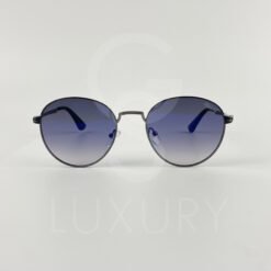 Lunette de soleil P rond gris verre bleu H5605