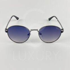 Lunette de soleil P rond gris verre bleu H5605