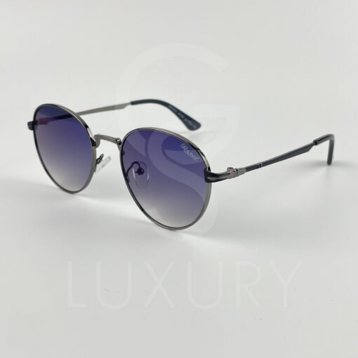 Lunette de soleil P rond gris verre bleu H5605