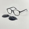 Lunette avec applique qzen rond noir