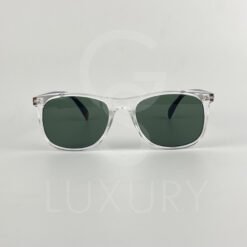 Lunette de soleil DB carré transparent verre vert bras tigré DB7001