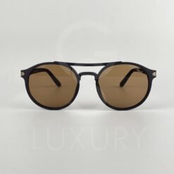 Lunette de soleil double pont marron PS214