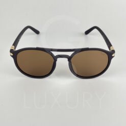 Lunette de soleil double pont marron PS214