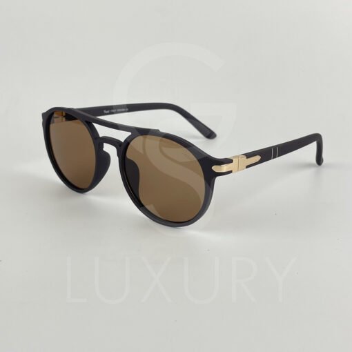 Lunette de soleil double pont marron PS214