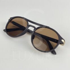 Lunette de soleil double pont marron PS214