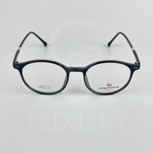 Lunette Optique rond noir 2126 – Image 2