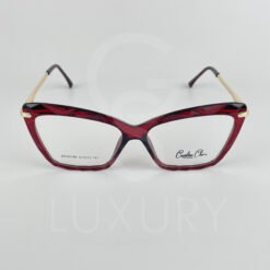 Lunette Optique rouge bras doré femmes GP20196