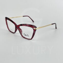 Lunette Optique rouge bras doré femmes GP20196