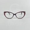 Lunette Optique rouge bras doré femmes 0331