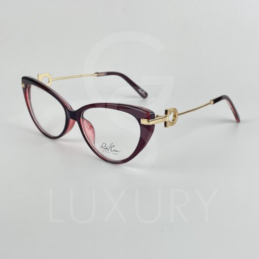 Lunette Optique rouge bras doré femmes 0331 – Image 3