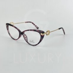 Lunette Optique mucheté bras doré femmes 0331