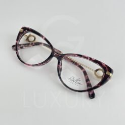 Lunette Optique mucheté bras doré femmes 0331