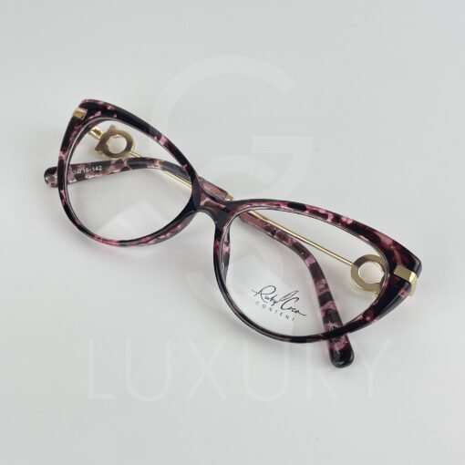 Lunette Optique mucheté bras doré femmes 0331 – Image 4