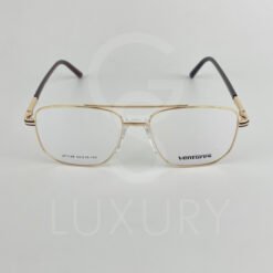 Lunette Optique double pont doré bras marron JY1146
