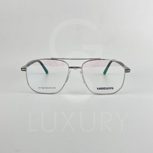 Lunette Optique double pont gris bras noir JY1146