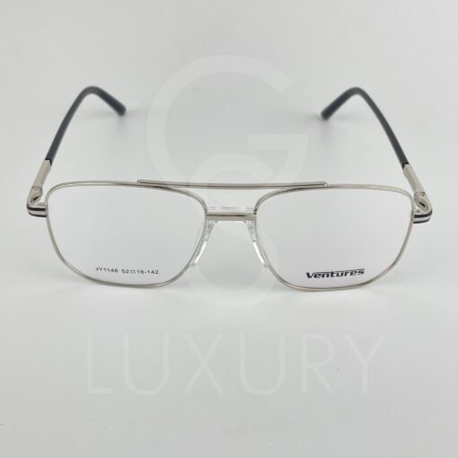 Lunette Optique double pont gris bras noir JY1146 – Image 2