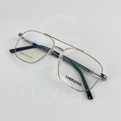 Lunette Optique double pont gris bras noir JY1146