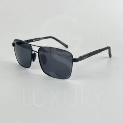 Lunette de soleil noir double pont polarisé P9026