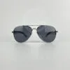 Lunette de soleil aviator double pont noir polarisé P01002