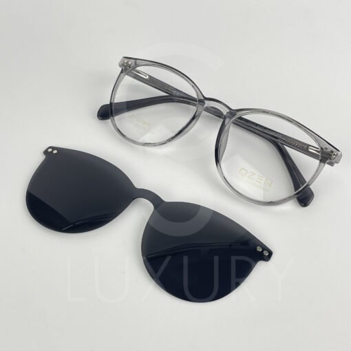 Lunette avec aplique qzen  rond gris TJ6807 – Image 4