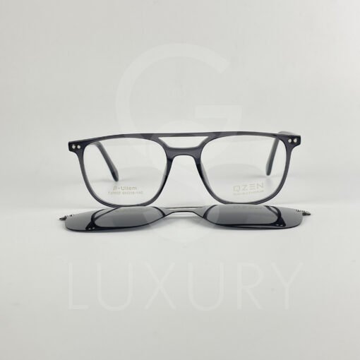Lunette avec aplique qzen double pont gris TJ7602