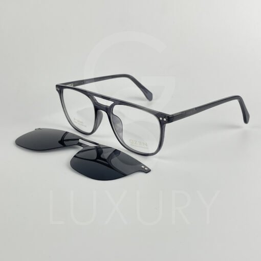 Lunette avec aplique qzen double pont gris TJ7602 – Image 3