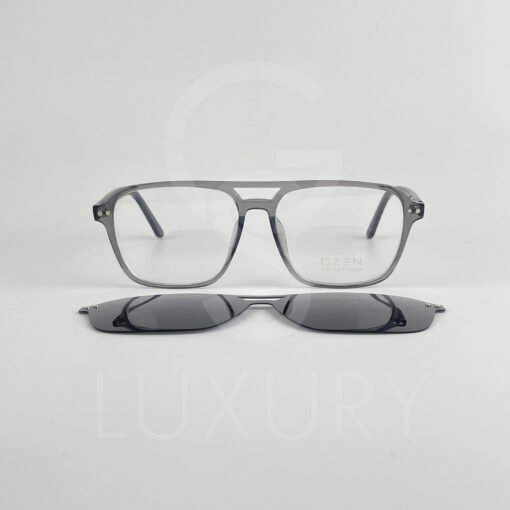 Lunette avec aplique double pont qzen gris TJ9904