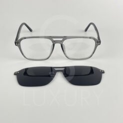 Lunette avec aplique double pont qzen gris TJ9904