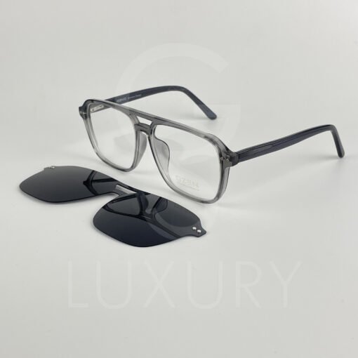 Lunette avec aplique double pont qzen gris TJ9904 – Image 3