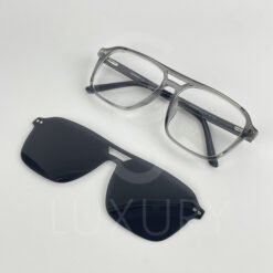 Lunette avec aplique double pont qzen gris TJ9904