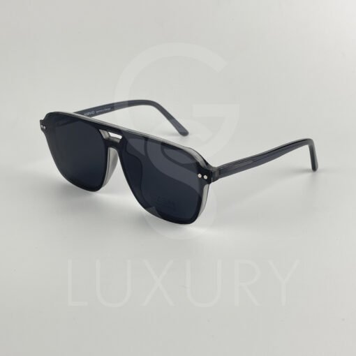 Lunette avec aplique double pont qzen gris TJ9904 – Image 8