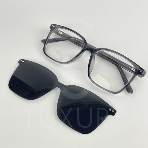 Lunette avec aplique carré qzen  gris TJ8602 – Image 4