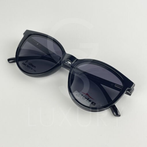 Lunette avec aplique TR-90 rond noir femmes 2365 – Image 5