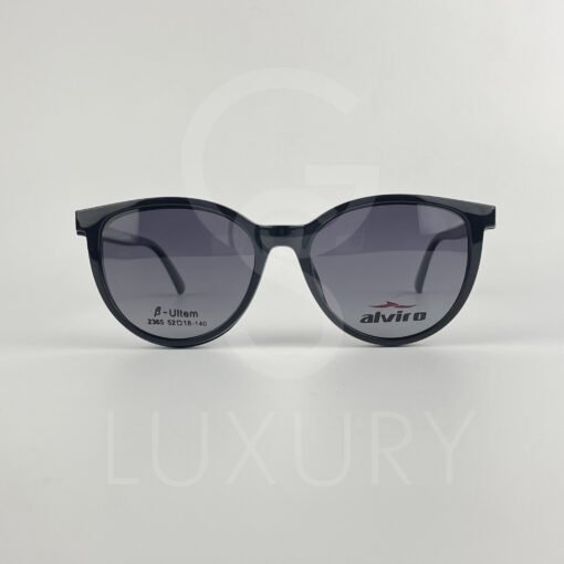 Lunette avec aplique TR-90 rond noir femmes 2365 – Image 6