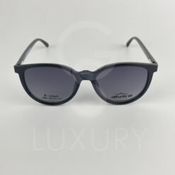 Lunette avec aplique TR-90 rond noir femmes 2365