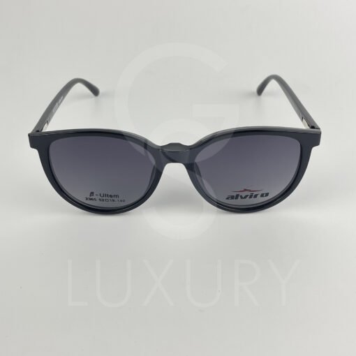 Lunette avec aplique TR-90 rond noir femmes 2365 – Image 7
