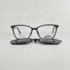 Lunette avec aplique TR-90 carré noir femmes 2360