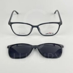 Lunette avec aplique TR-90 carré noir femmes 2360