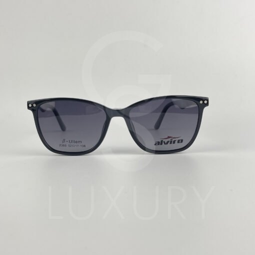 Lunette avec aplique TR-90 carré noir femmes 2360 – Image 7