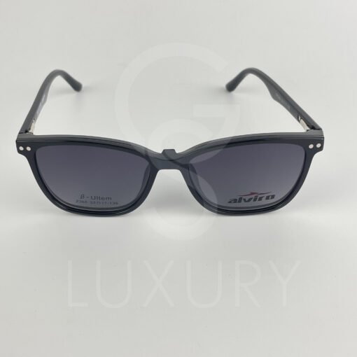 Lunette avec aplique TR-90 carré noir femmes 2360 – Image 8