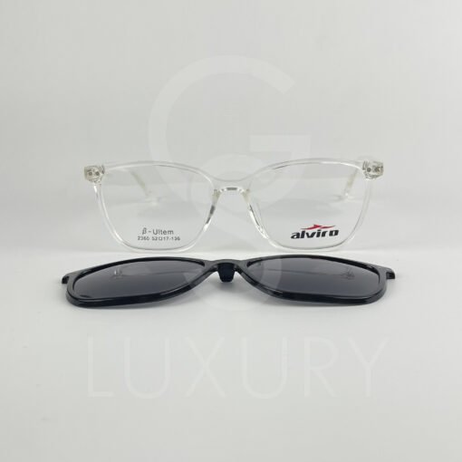 Lunette avec aplique TR-90 carré transparent femmes 2360