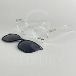 Lunette avec aplique TR-90 carré transparent femmes 2360